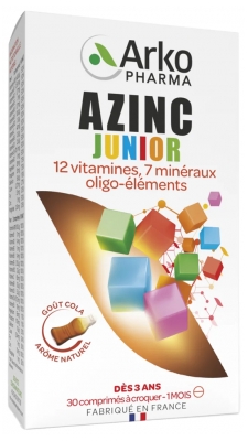 Arkopharma Azinc Junior 30 Tablets to Crunch - Taste: Cola