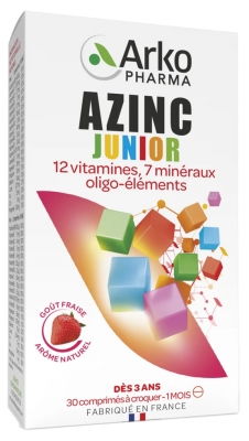 Arkopharma Azinc Junior 30 Tablets to Crunch - Taste: Strawberry