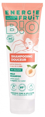 Energie Fruit Mildes Shampoo mit Weißem Pfirsich und Bio-Reiswasser 250 ml