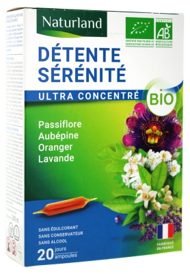 Naturland Détente Sérénité Bio 20 Ampolas de 10 ml
