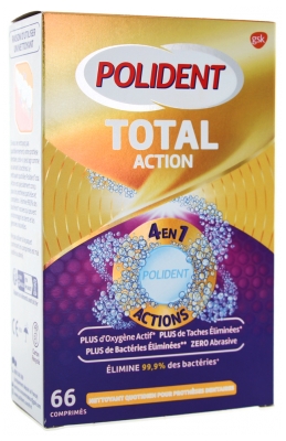 Polident Corega Total Action 4in1 Cleanser 66 Tabletek