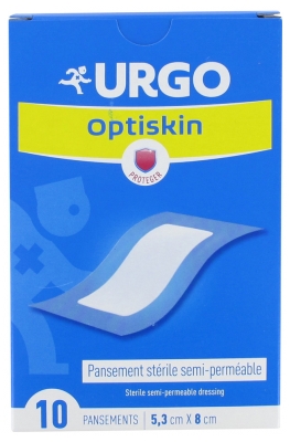 Urgo Optiskin Steriili Puoliläpäisevä Sidos 5,3 x 8 cm 10 Sidosta