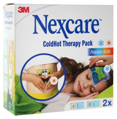 3M Nexcare ColdHot Therapy Pack Happy Kids 2 Coussins Thermiques