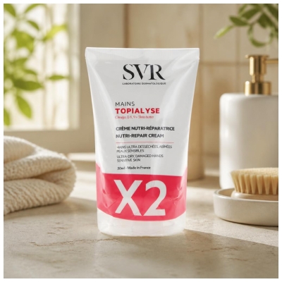 SVR Topialyse Nutri-Repair Cream Hands 2 x 50ml
