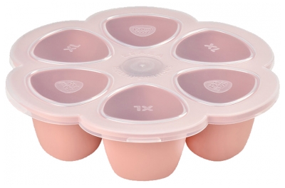 Béaba Multiportions Silicone 6 x 150 ml 4 Mois et + - Couleur : Rose