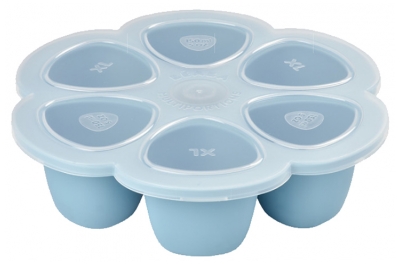 Béaba Multiportions Silicone 6 x 150 ml 4 Miesiące i Więcej - Kolor: Niebieski