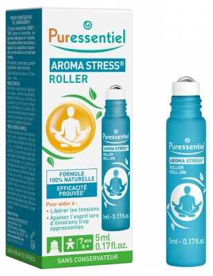 Puressentiel Aroma Stress Roller with 12 Essential Oils 5ml