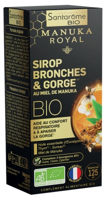 Santarome Organic Manuka Honey Bronchus and Throat Syrup 125ml