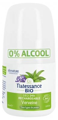 Natessance Desodorante 24H Verbena Bio Recarregável 50 ml