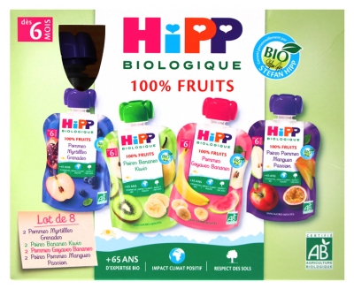 HiPP 100% Fruits from 6 Months Organic 8 Gourds