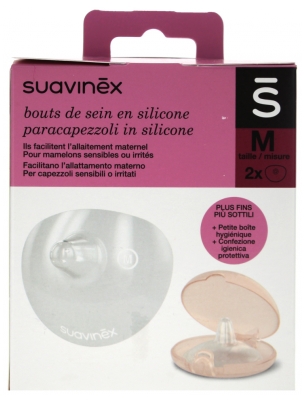 Suavinex Silicon Breast Tips 2 Pieces - Size: M