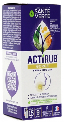 Santé Verte Actirub Spray Buccal 15 ml