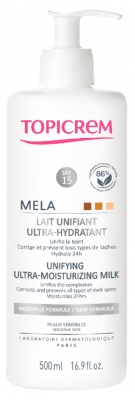 Topicrem MELA Lait Unifiant Ultra-Hydratant 500 ml