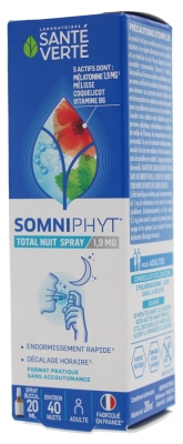 Santé Verte Somniphyt 30 Melatonin Buccal Spray 20 ml