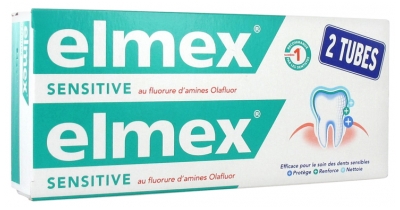 Elmex Sensitive Dentifrice Lot de 2 x 75 ml