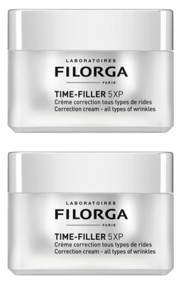 Filorga TIME-FILLER 5XP Crème Correction Tous Types de Rides Lot de 2 x 50 ml