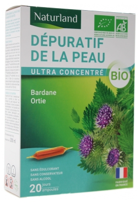 Naturland Skin Depurative Organic 20 Drinkable Phials of 10ml
