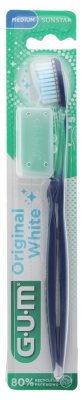 GUM Original White Toothbrush Medium 563 - Colour: Blue 2