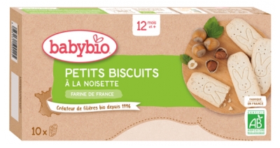 Babybio Petits Biscuits à la Noisette 12 Mois et + Bio 10 Biscuits