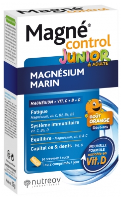 Nutreov Magné Control Junior & Adult 30 Tablets to Suck