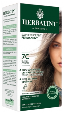 Herbatint Soin Colorant Permanent 150 ml - Coloration : 7C Blond Cendré