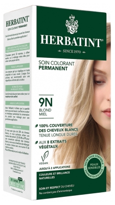 Herbatint Soin Colorant Permanent 150 ml - Coloration : 9N Blond Miel