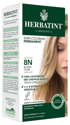 Herbatint Soin Colorant Permanent 150 ml - Coloration : 8N Blond Clair