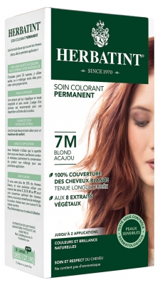 Herbatint Soin Colorant Permanent 150 ml - Coloration : 7M Blond Acajou