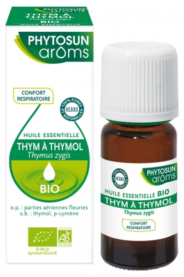 Phytosun Arôms Olio Essenziale Timo con Timolo (Thymus Zygis) Bio 10 ml