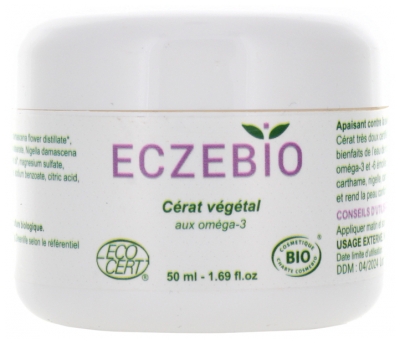 Oemine Eczebio Vegetabilsk Cerat med Omega 3 og 6 Bio 50 ml