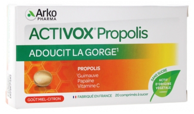 Arkopharma Activox Propolis Comprimés à Sucer 20 Comprimés