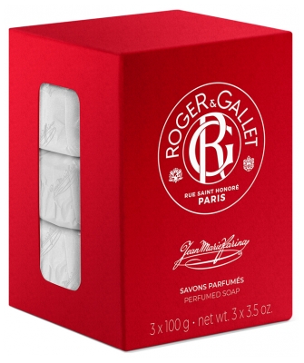 Roger & Gallet Jean-Marie Farina 3 Savons Parfumés de 100 g