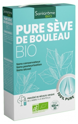 Santarome Bio Pure Sève de Bouleau Bio Lot de 3 x 500 ml