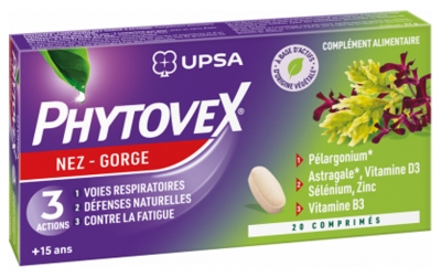 UPSA Phytovex Nose Throat 20 Tablets