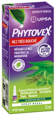 UPSA Phytovex Labai Užgulta Nosies Purškalas 15 ml