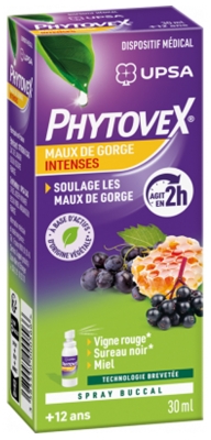UPSA Phytovex Maux de Gorge Intenses Spray Buccal 30 ml