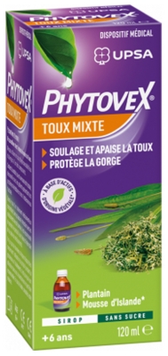UPSA Phytovex Mixed Cough Syrup Sugar Free 120 ml