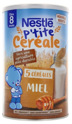 Nestlé P'tite Céréale Dès 8 Mois 5 Céréales Miel 415 g