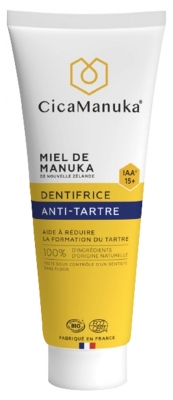 CicaManuka Dentifrice Anti-Tartre au Miel de Manuka IAA15+ Bio 75 ml