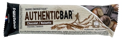 Overstims Authentic Bar 50 g - Saveur : Chocolat - Noisette