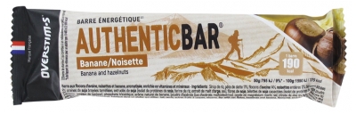 Overstims Authentic Bar 50 g - Saveur : Banane - Noisette