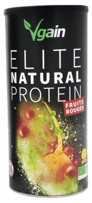 Vgain Elite Natural Protein Bio 750 g - Saveur : Fruits Rouges