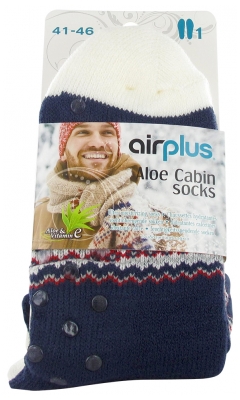 Airplus Aloe Cabin Moisturizing Socks Size 41-46 - Colour: Tribal Navy Blue