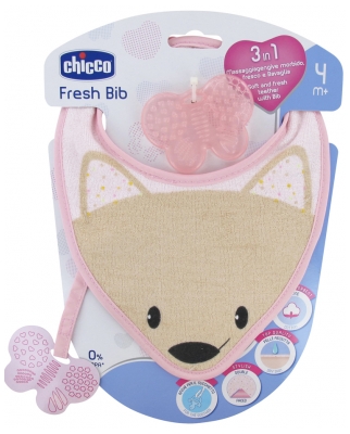 Chicco Vers Slabbetje 3in1 4 Maanden en Ouder - Kleur: Roos