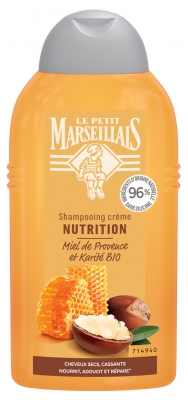 Le Petit Marseillais Shampoing Crème Nutrition Miel de Provence et Karité Bio 250 ml