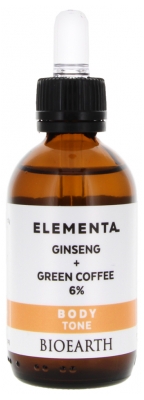 Soluția Corporală Bioearth Elementa Ginseng + Cafea Verde 6% 50 ml