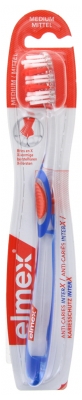 Elmex Protection Caries Brosse à Dents InterX Medium - Couleur : Bleu