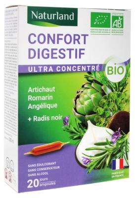 Naturland Digestive Comfort Organic 20 Ampułek do Picia po 10 ml