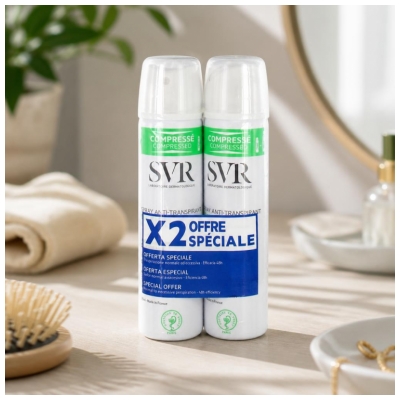 SVR Spirial Deodorant Antiperspirant Spray Balení 2 x 75 ml
