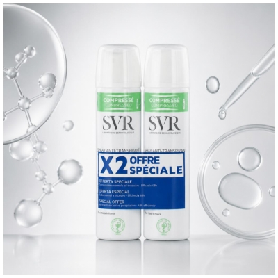SVR Spirial Deodorants Anti-Transpirants Aerosols Komplekts 2 x 75 ml